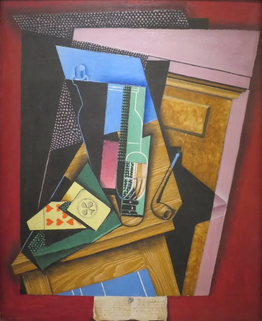 Still Life with a Poem, by Juan Gris