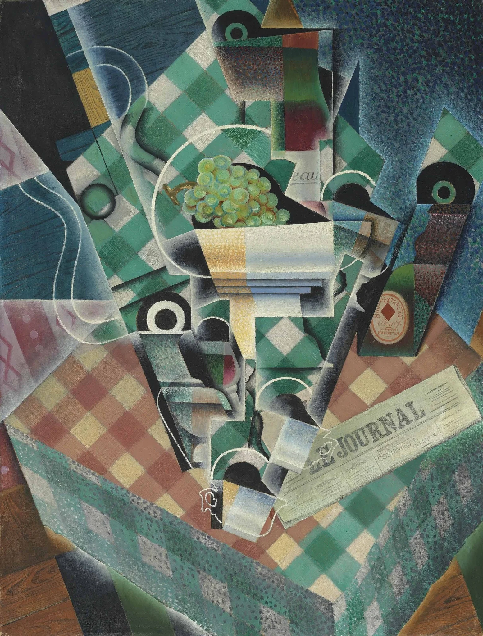 Still Life with Checked Tablecloth — Juan Gris