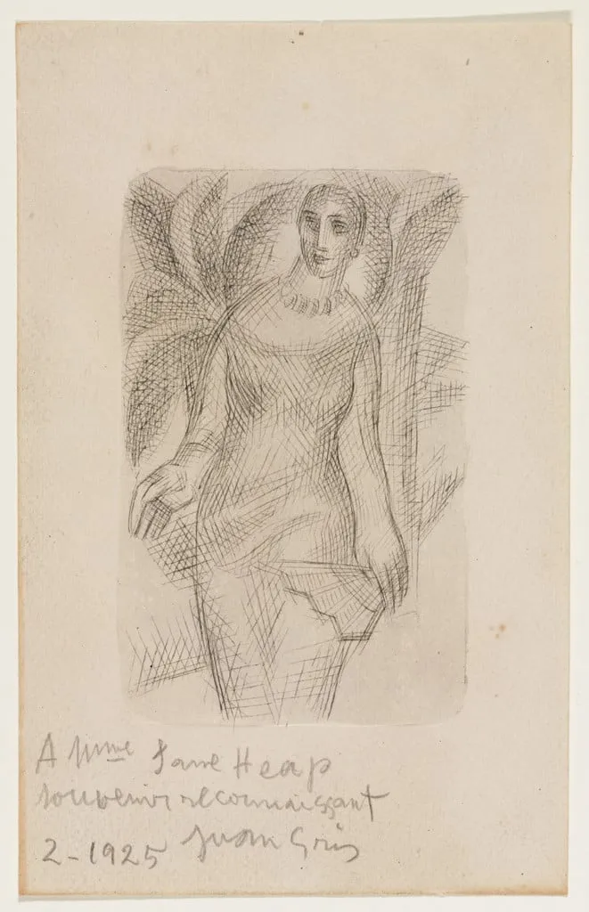 Untitled, by Juan Gris, ink, 1925