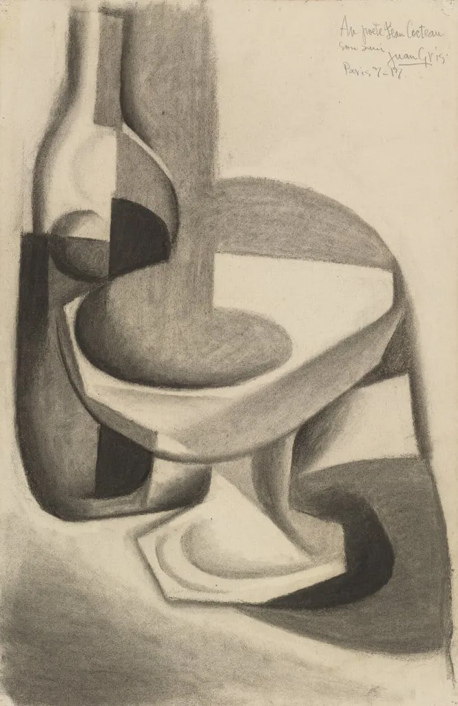 Untitled, by Juan Gris, charcoal, 1917