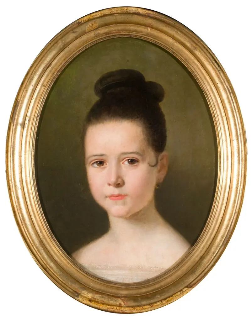 Portrait of a girl, by Juan León Pallière