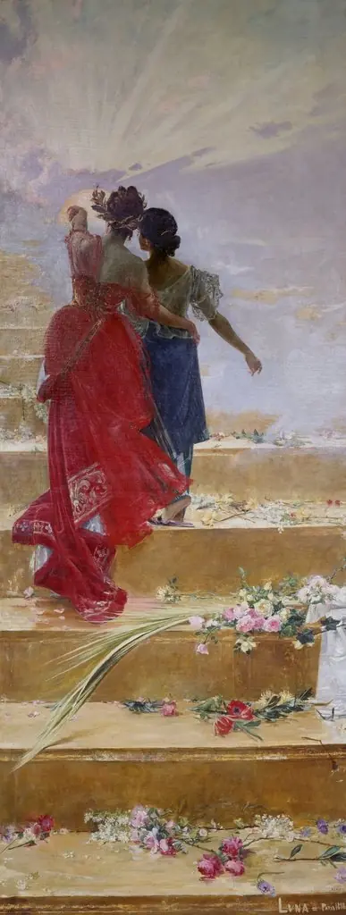 Spain taking glory to the Philippines, by Juan Luna