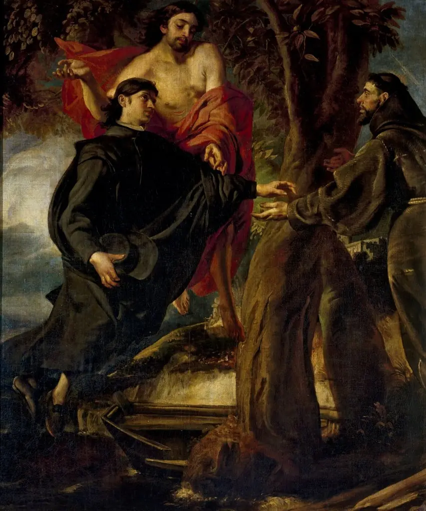 Passage from the Life of Saint Francis, by Juan Martín Cabezalero