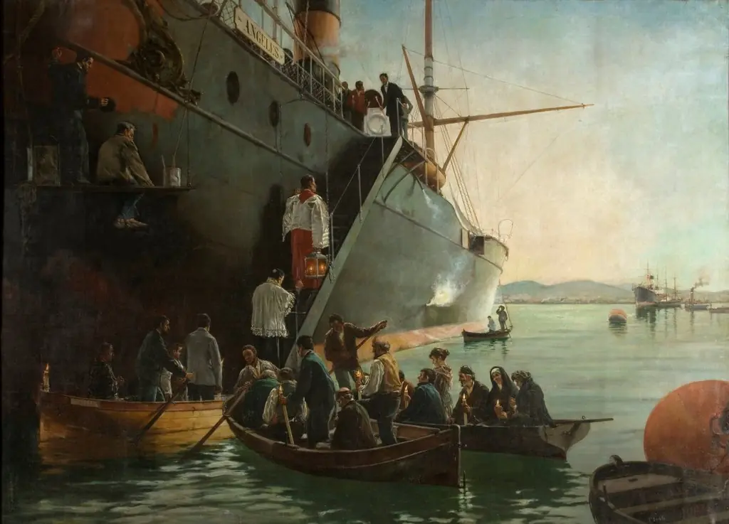 El viático a bordo