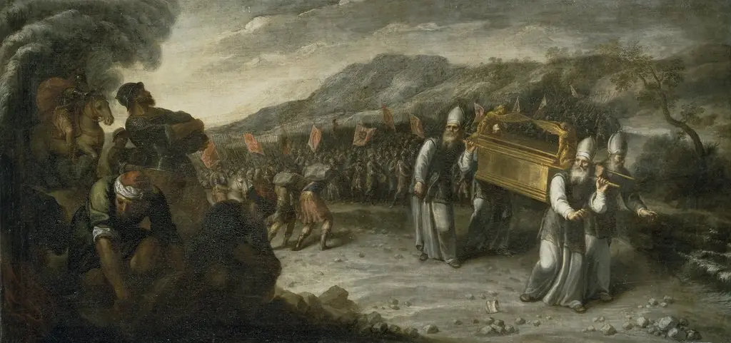 The passage of the Jordan River with the Ark of the Covenant