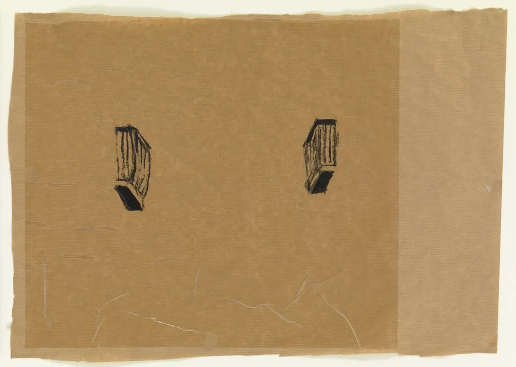 Untitled, by Juan Muñoz, oil, 1984
