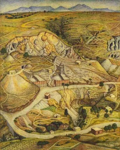 Untitled, by Juan O'Gorman, 1942