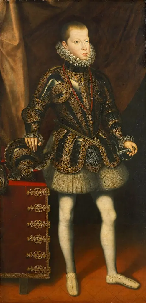 Infant Philipp in einem Harnisch, by Juan Pantoja de la Cruz