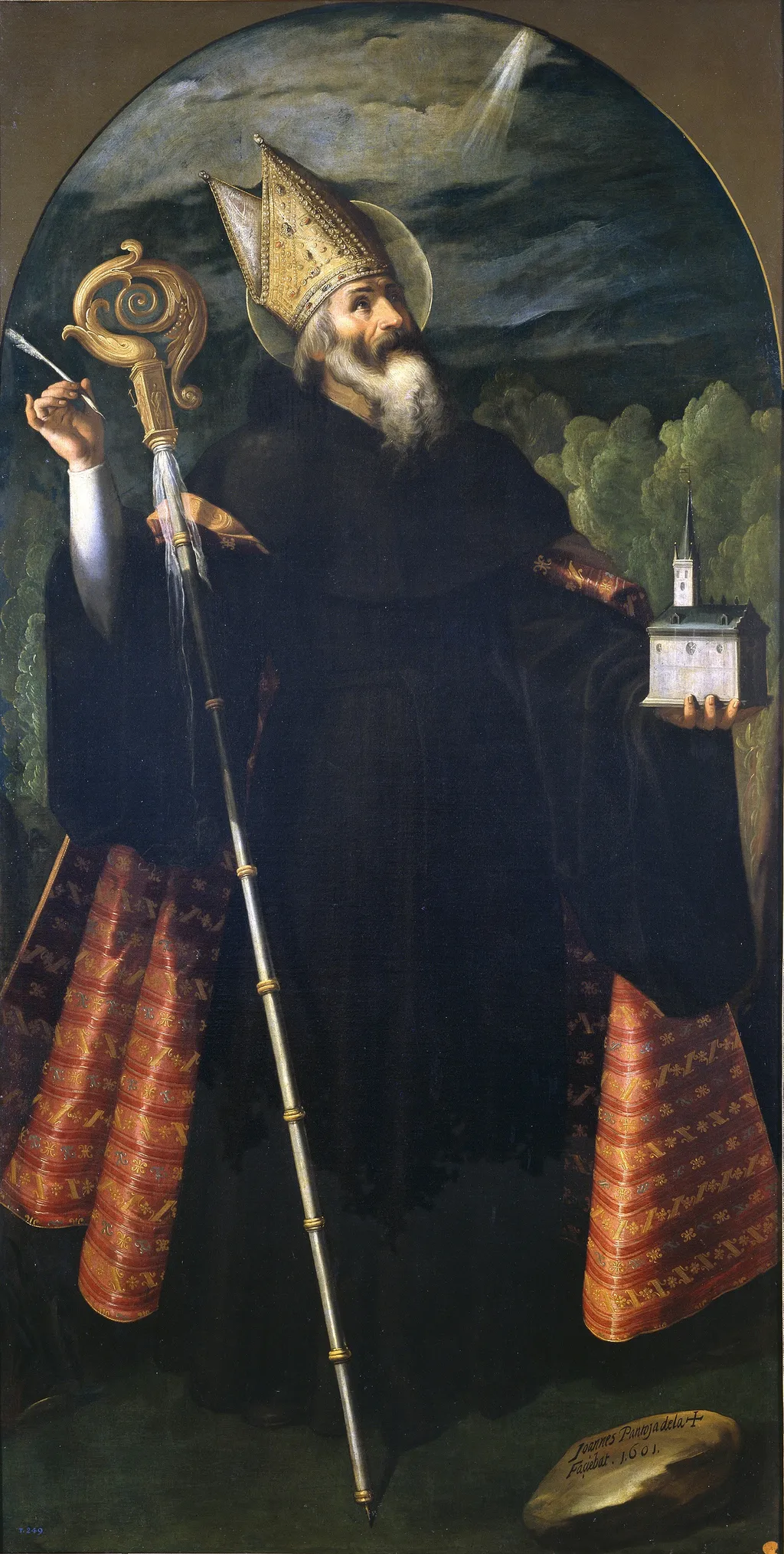 Saint Augustine, by Juan Pantoja de la Cruz, oil, 1601