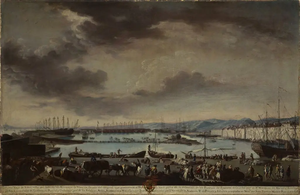 View of the Old Port of Toulon (El puerto viejo de Tolón), by Juan Patricio Morlete Ruiz