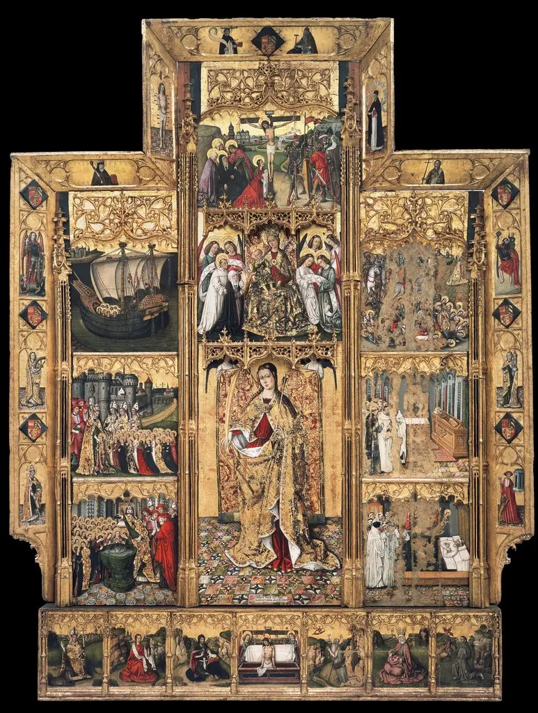 Altarpiece of Saint Ursula and the Eleven Thousand Virgins, by Juan Rexach