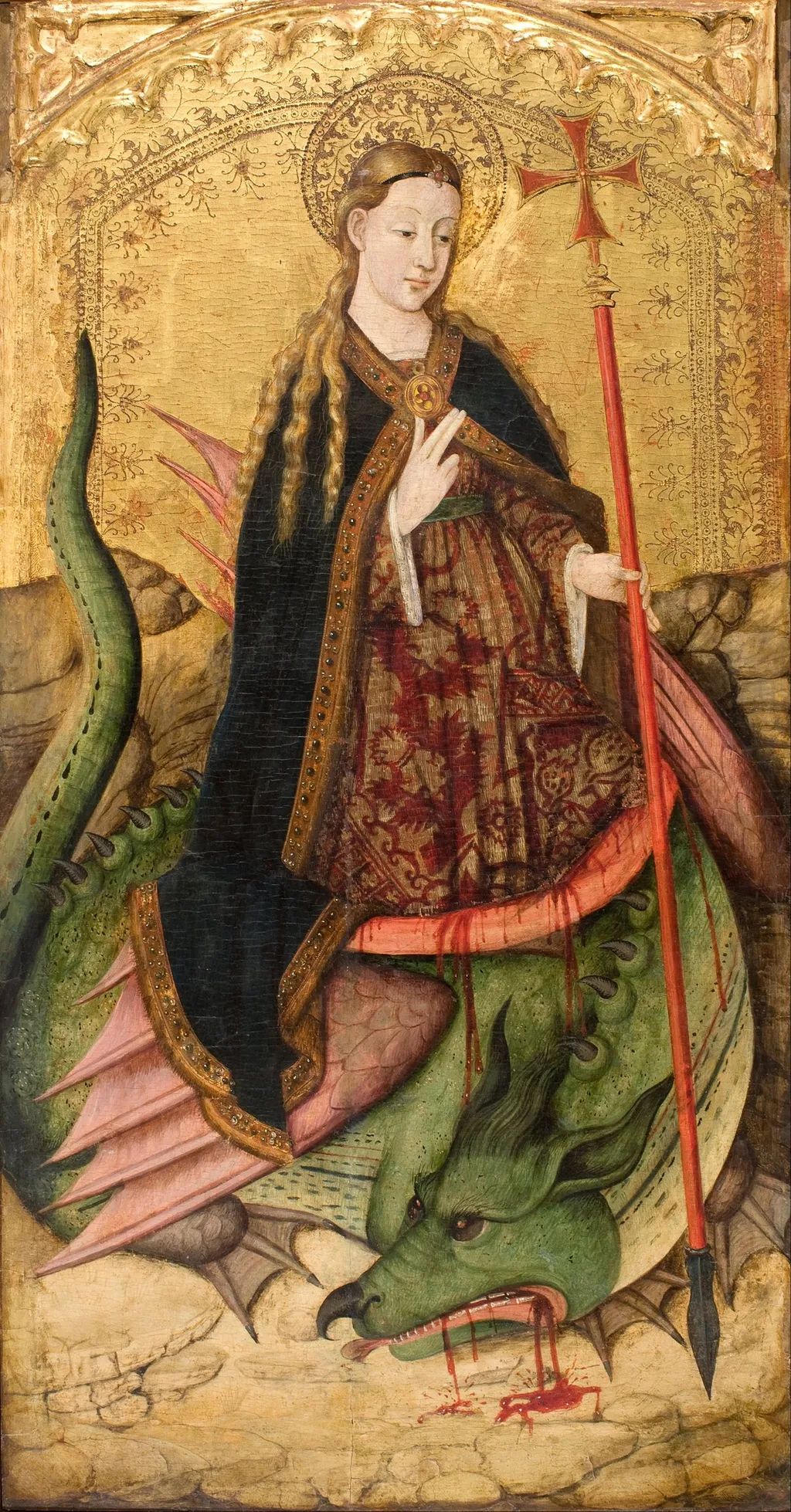 Saint Margaret, by Juan Rexach, unspecified, 1456