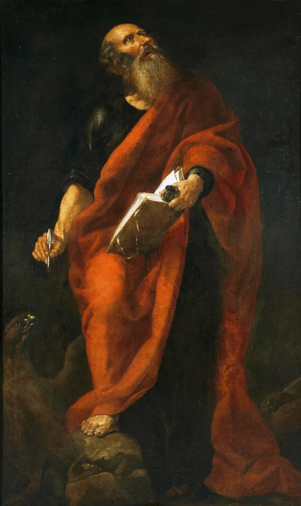 Saint John the Evangelist, by Juan Ribalta, oil, 1618