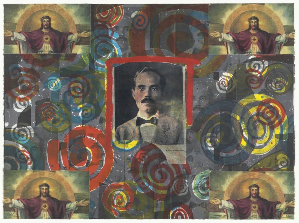 Untitled, by Juan Sanchez, oil