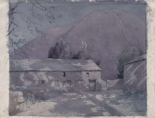 Moonlit Barn, by Judith Ackland