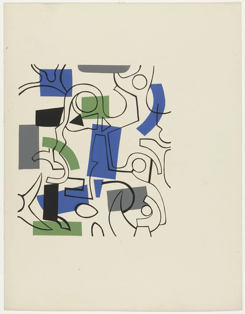 Untitled, by Judith Rothschild, ink, 1946