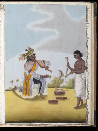 Jugglers with snake, 1805