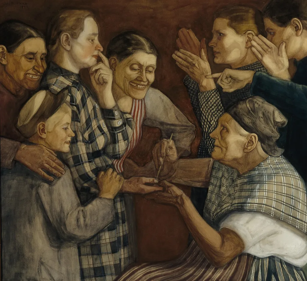 The Fortune-Teller, by Juho Rissanen, unspecified, 1900