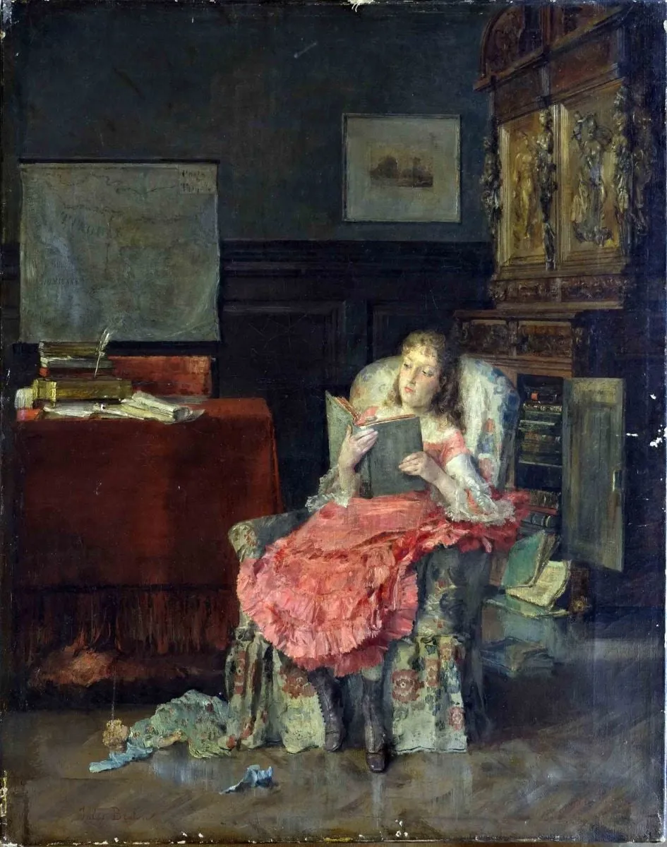 Lectură, by Jules Adolphe Aimé Louis Breton, unspecified