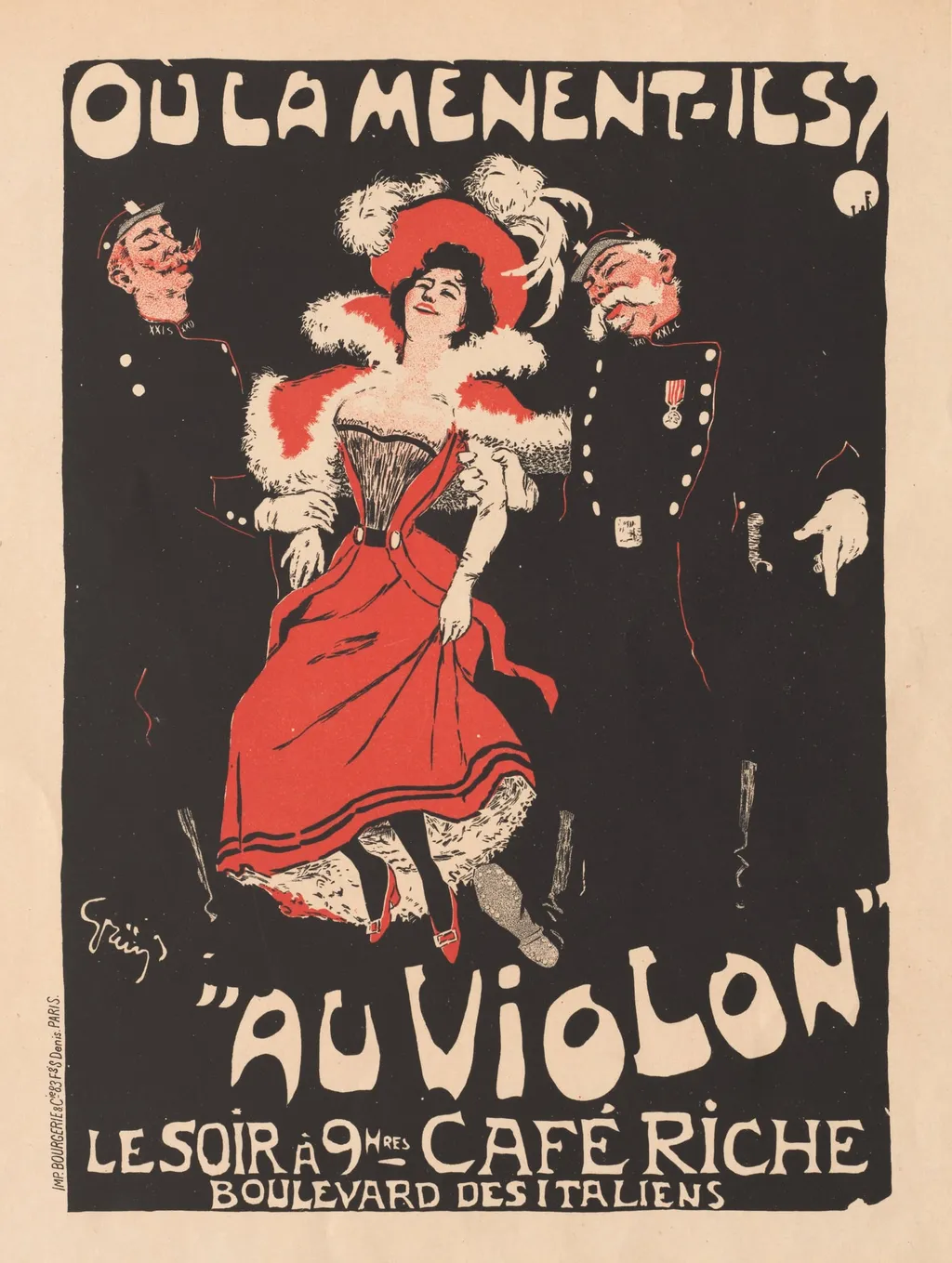 Les Maitres de L'Affiche: Pl. 103 Café Reche, by Jules-Alexandre Grün, 1897