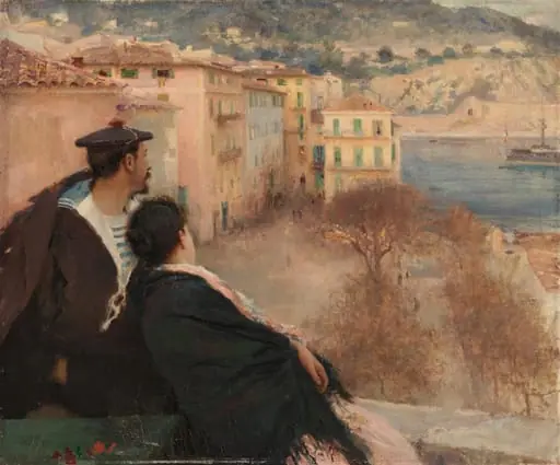 Villefranchen satama, Nizza, by Jules-Alexis Muenier