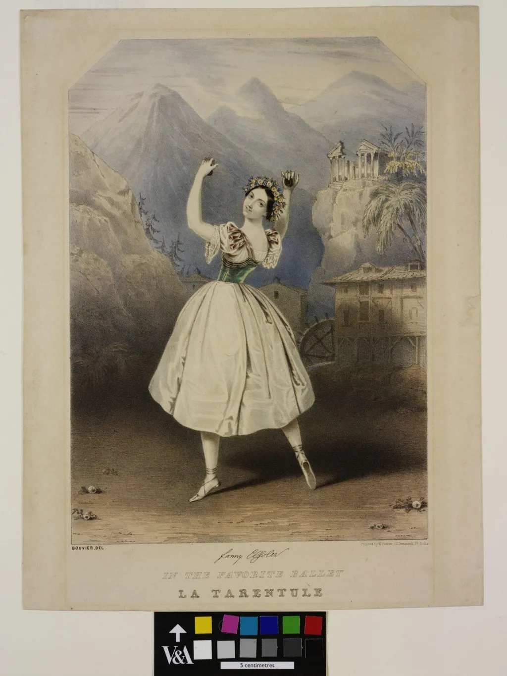 Fanny Elssler in La Tarentule, by Jules Bouvier, 1840