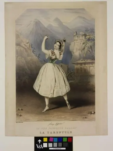 Fanny Elssler in La Tarentule, by Jules Bouvier