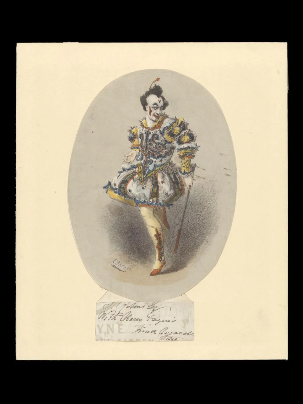 H Beard Print Collection, by Jules Chéret, 1863