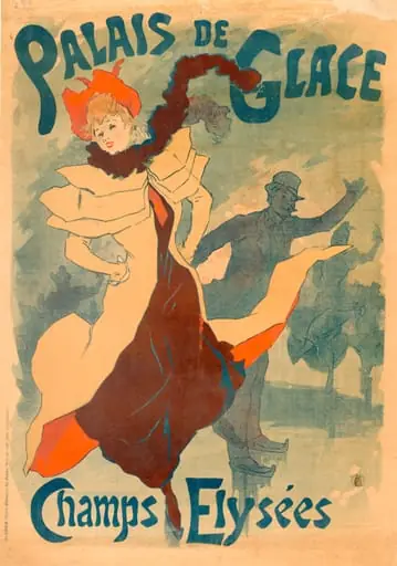 Ice Skating Rink, by Jules Chéret