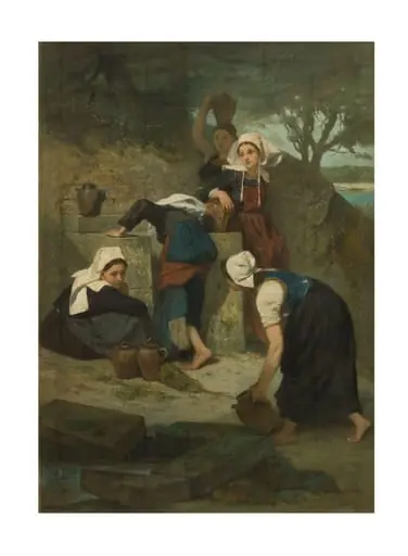 Girls at a Well, by Jules Cornilliet