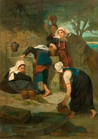 Girls at a Well