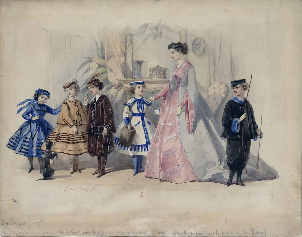 Untitled, by Jules David, watercolor, 1866