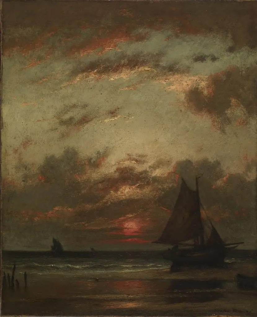 Sunset on the Coast, by Jules Dupré