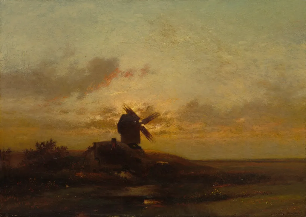 The Windmill, by Jules Dupré, unspecified, 1854