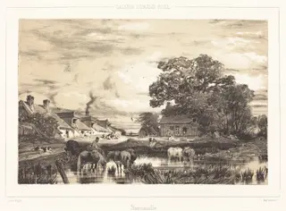 View in Normandy (Vue prise en Normandie), by Jules Dupré, 1835