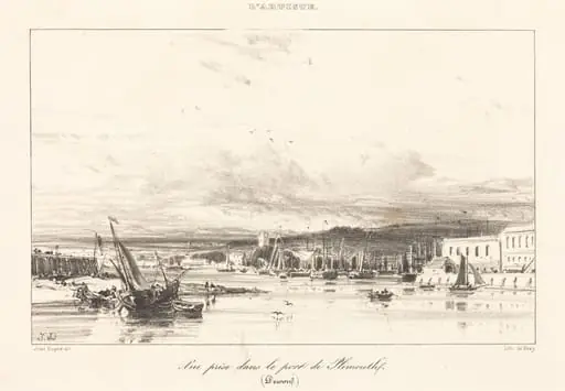 View in Plymouth Port (Vue prise dans le port de Plymouth), by Jules Dupré