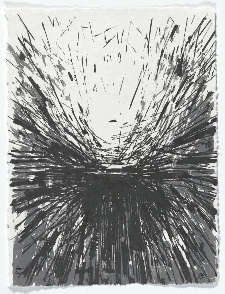 Untitled, by Jules Engel, ink, 1960
