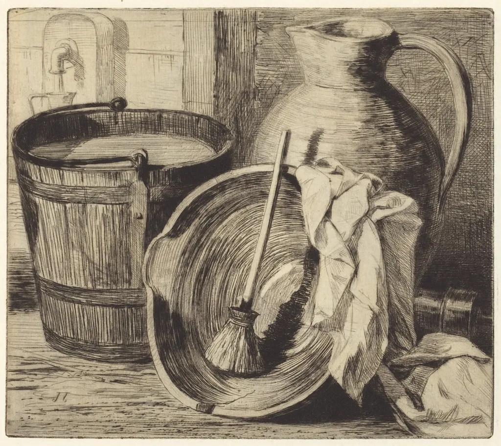 L'eau (Water), by Jules-Ferdinand Jacquemart, ink, 1863
