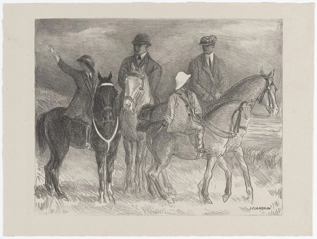 Untitled, by Jules Flandrin, ink, 1924