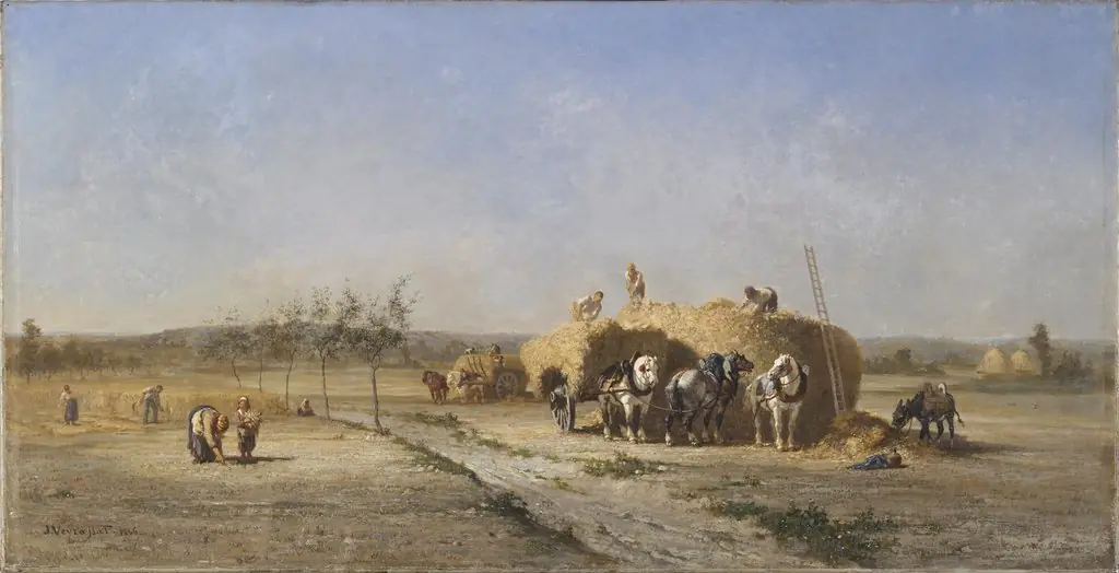 Harvest Scene, by Jules Jacques Veyrassat