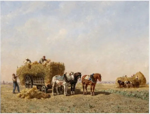 Loading the Corn, by Jules Jacques Veyrassat