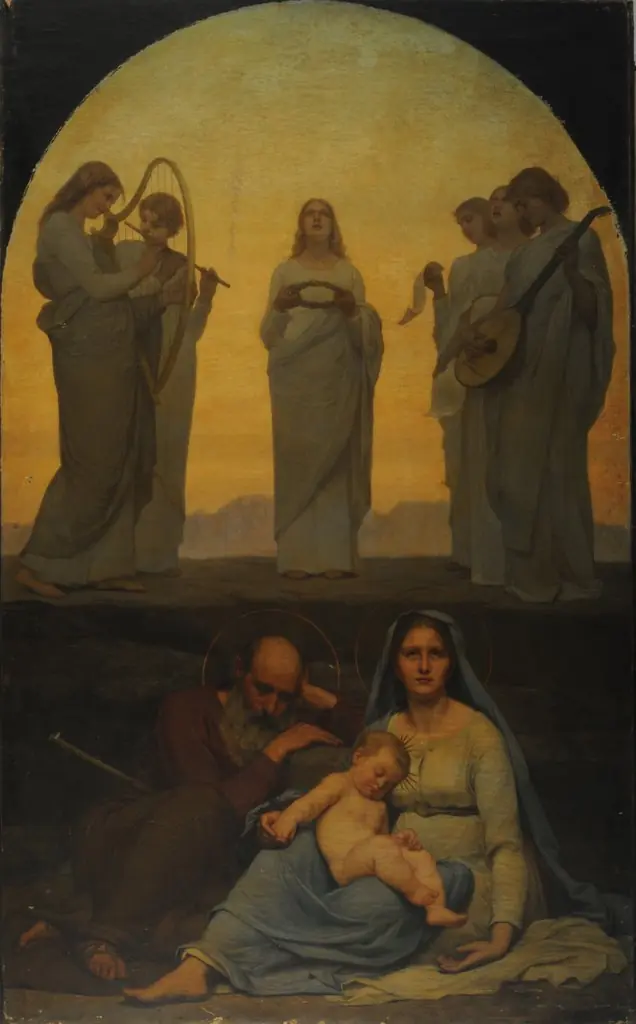 The dream of the baby Jesus, by Jules-Joseph Meynier
