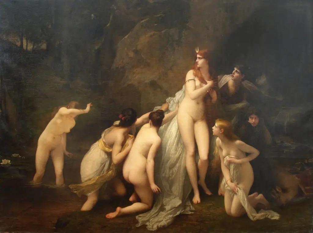 Diana Surprised, by Jules Lefebvre