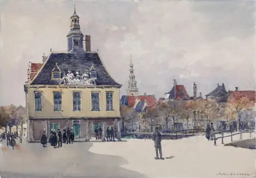 The Old Bourse, Flushing, by Jules Lessore