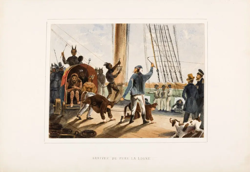 Arrivée du pere La Ligne, by Jules Marie Vincent de Sinety