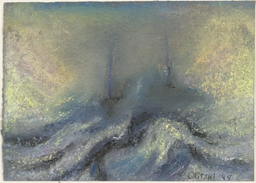 Untitled, by Jules Olitski, pastel, 1999