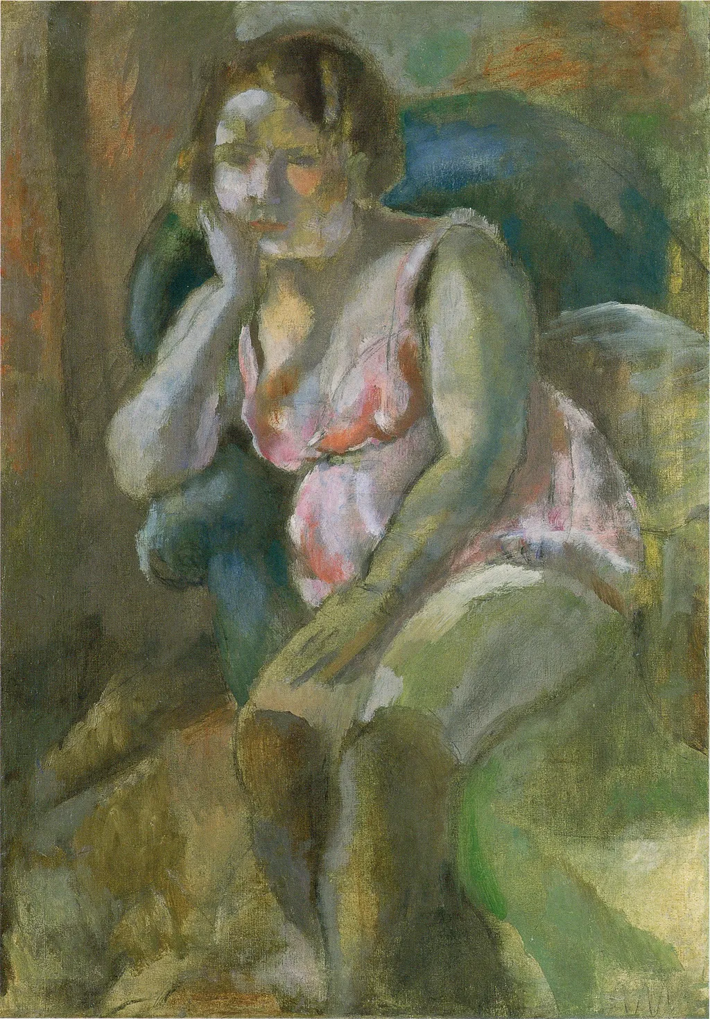 Marcelle, by Jules Pascin, oil, 1927