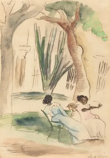 Nannies with a Child, by Jules Pascin