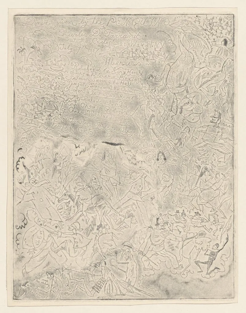 Untitled, by Jules Pascin, ink, 1917