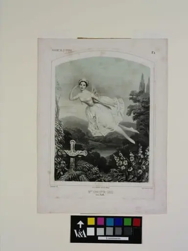 Melle Carlotta Grisi., by Jules Robert, Pierre Joseph Challamel